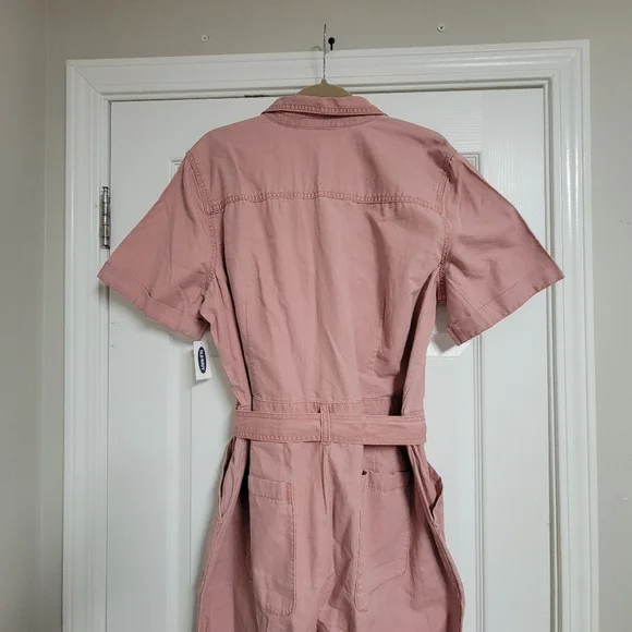 Old Navy NWT Tie-Belt Utility Canvas Jumpsuit Size Xl. - Picture 7 of 15